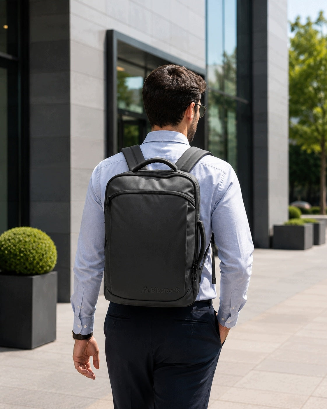 Laptop Backpack 15,6"BikeRock slim waterproof urban work travel school Packaging status original