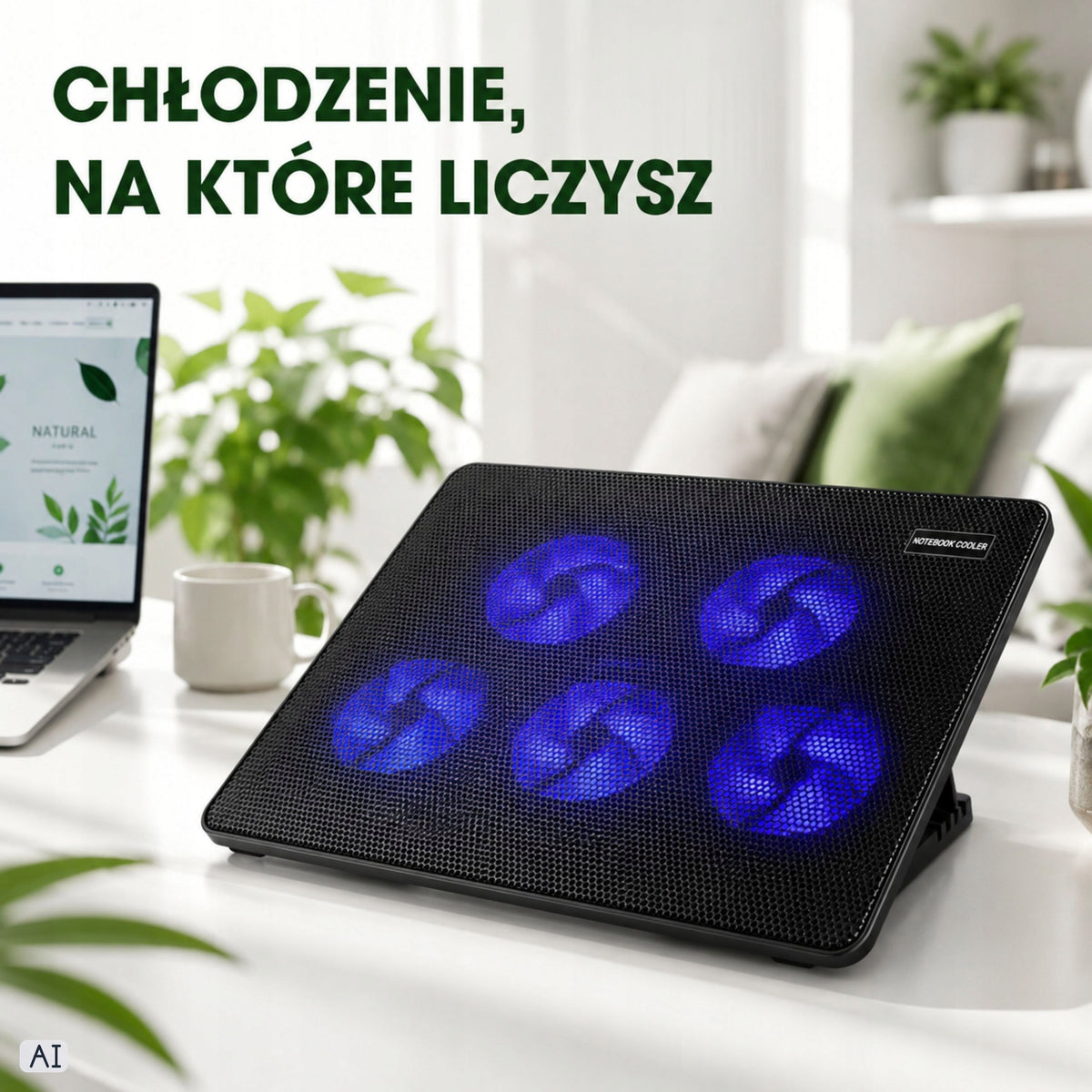 Laptop Cooling Pad Stand Computer USB LED Backlight Packaging status original