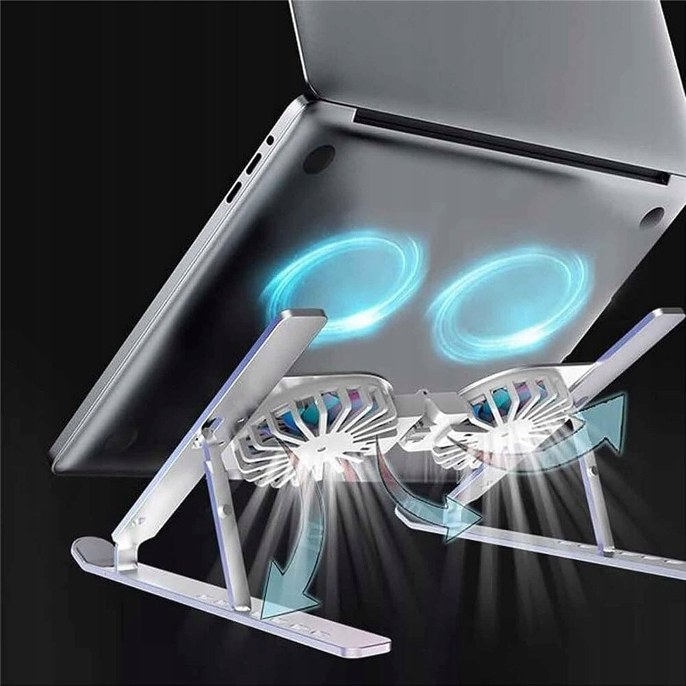 Laptop Cooling Stand with Fans Adjustable to 17 Inches Packaging status original