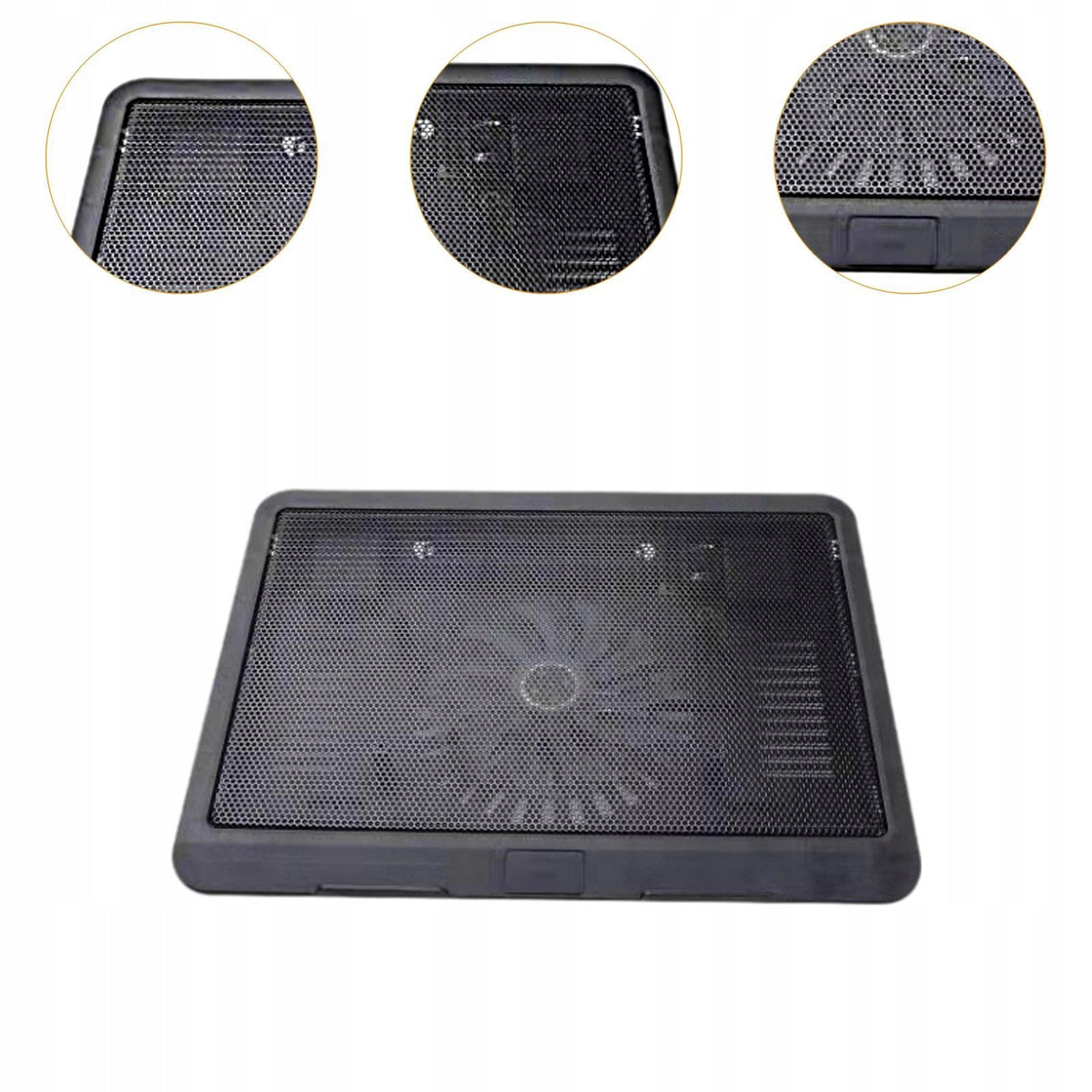Laptop Cooling Stands, USB Operated Portable Notebook Cooler, Single Fan Packaging status original