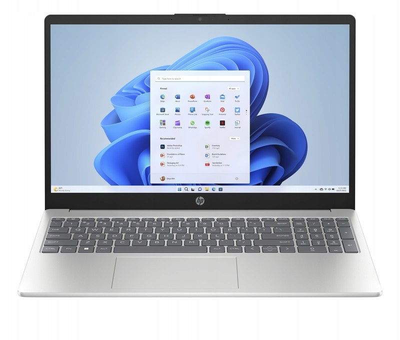 Laptop HP 15-fd Intel N100 8GB 128GB Intel UHD 15,6 FullHD Win 11 Silver Batteries included yes