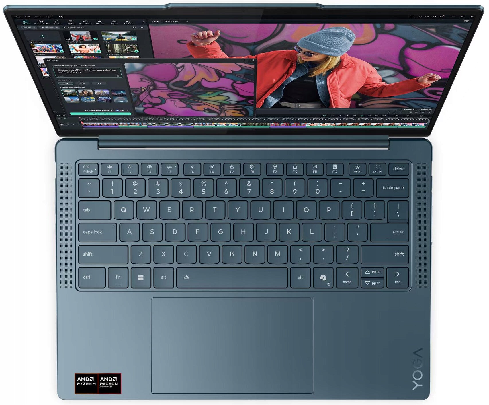 Laptop LENOVO Yoga Slim 7 14AKP10 14'' Ryzen AI 5 340 16GB 1TB SSD Win 11H Hard disk type SSD