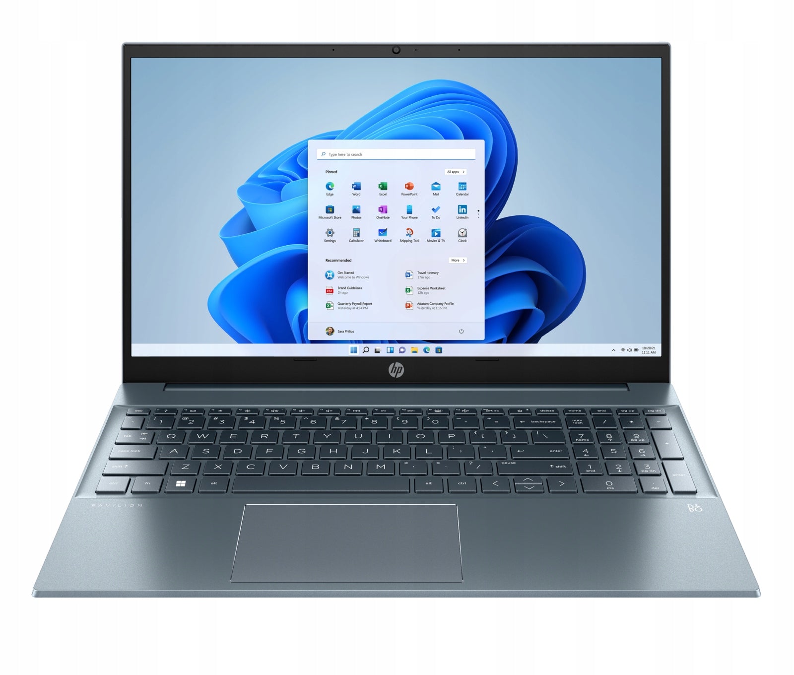 Laptop Pavilion HP 15 AMD Ryzen 7 32GB SSD 1TB Radeon FHD Win 11 Blue Brand HP