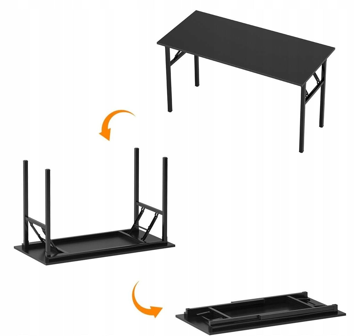 Laptop Table Folding Small Computer Desk 80 x 40 x 76 cm BLACK Manufacturer code Stolik pod Laptopa Składany Anytech CZARNY