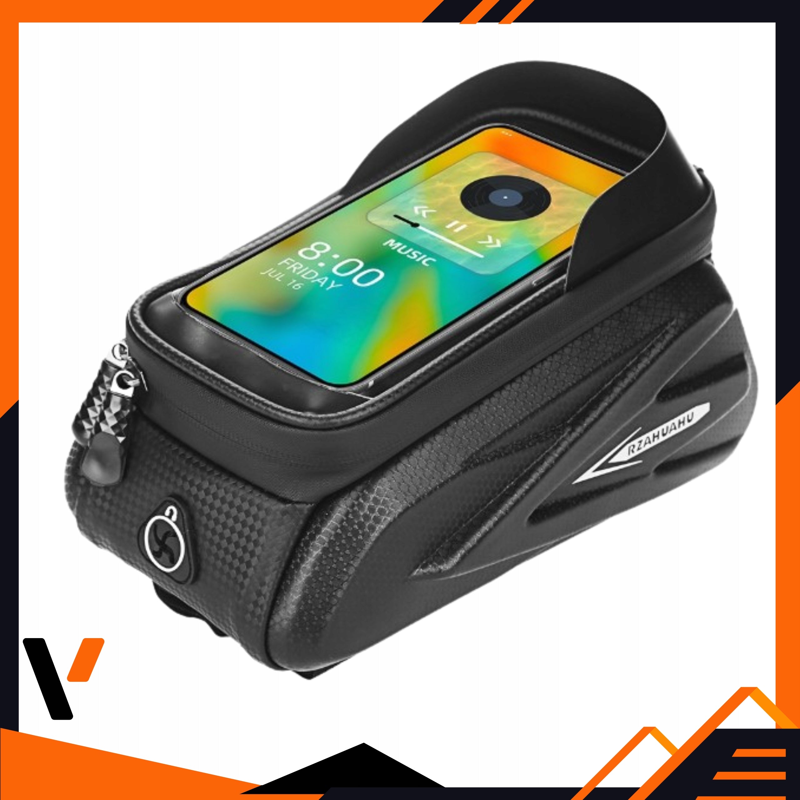 Large Bicycle Pouch Bicycle Bag Case Phone Case Waterproof Capacity 1.5 l