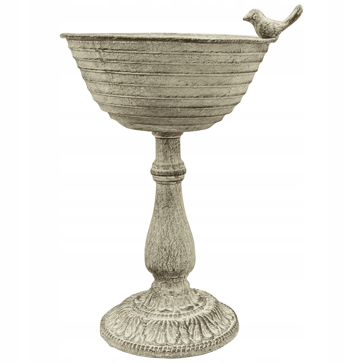 Large Bowl Bird Bathtub Drinker 32 cm Standing Vintage Garden Ornament Packaging status original