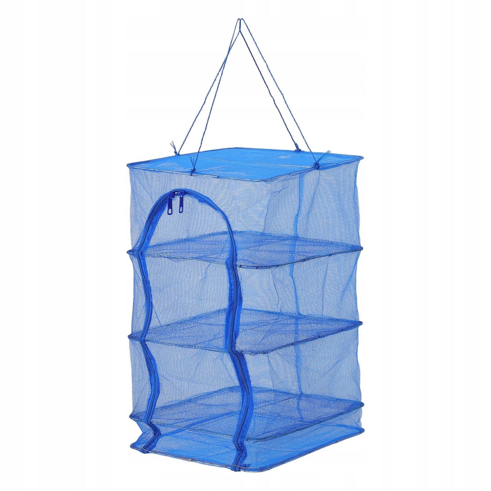 Large Capacity Foldable Mesh Drying Basket for Outdoor Use