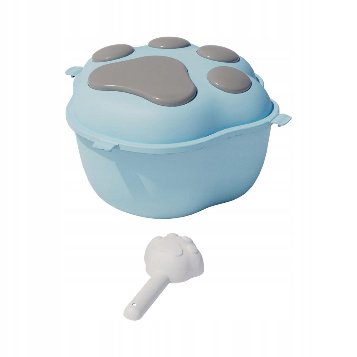 Large Capacity Pet Dog Food Storage Container Rice Box Sealed Can Blue