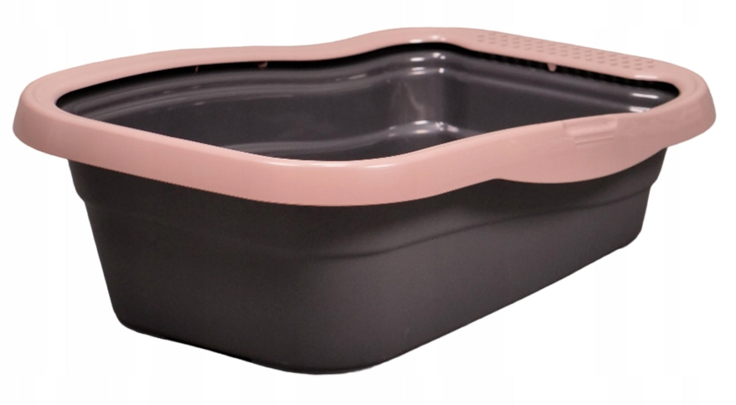 Large Cat Cuvette Open Black and Pink NELLA 58x37x18cm Packaging status original