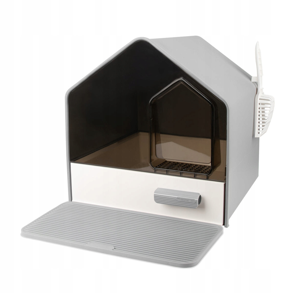 Large Cat Cuvette VILLA VIEW CARINIO set with Hygiene Spatula Drawer Manufacturer code Kuweta zamknięta Carinio Villa View GentleGra