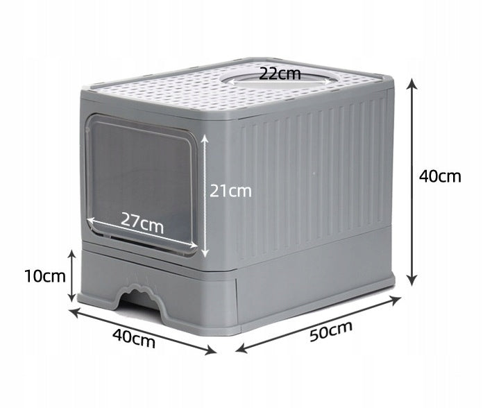 Large Cat Cuvette with Drawer + Spatula | Folding (F053) Brand no brand