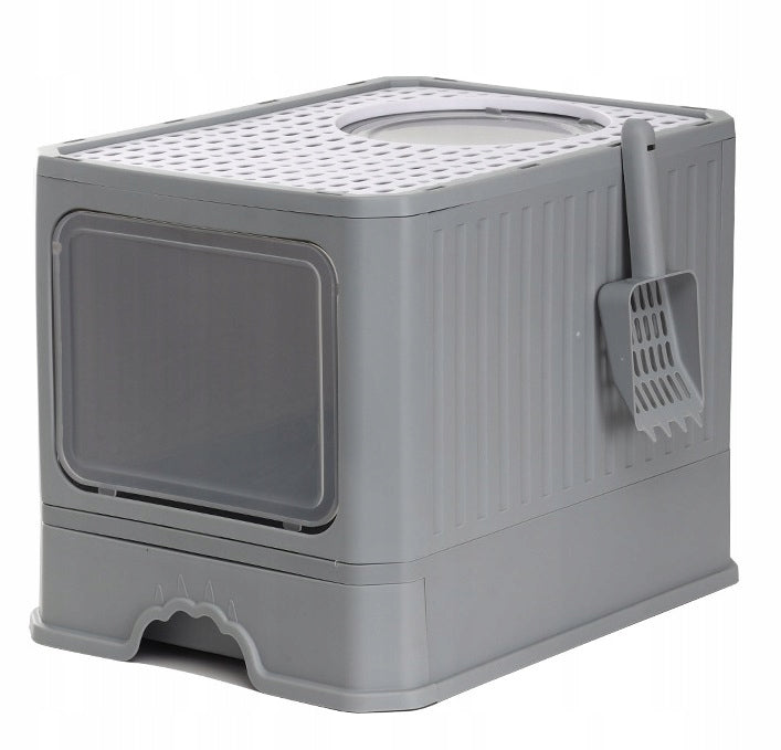 Large Cat Cuvette with Drawer + Spatula | Folding (F053) Length 50 cm