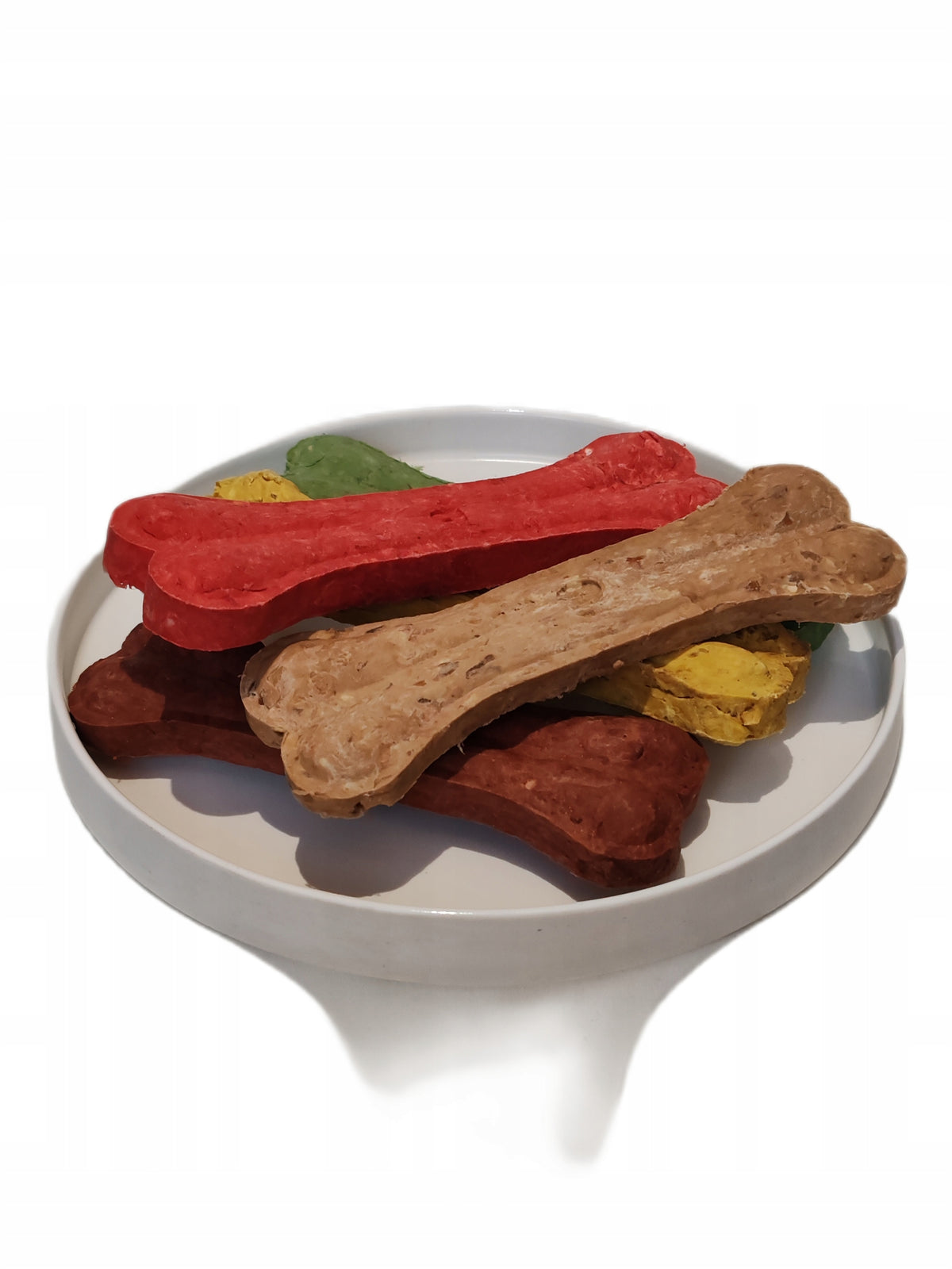 Large Colorful Bones Munchy 15cm Beef 10pcs 650g Treat Dog Teether