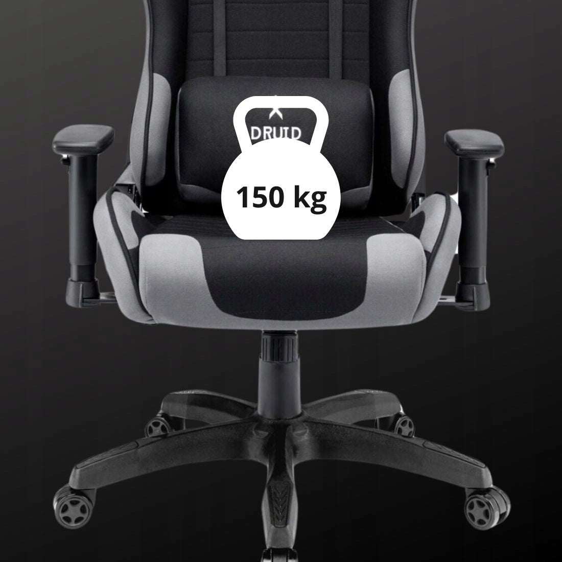 Large Comfortable Office Rotating Fabric Gaming Chair Maximum seat height 57 cm