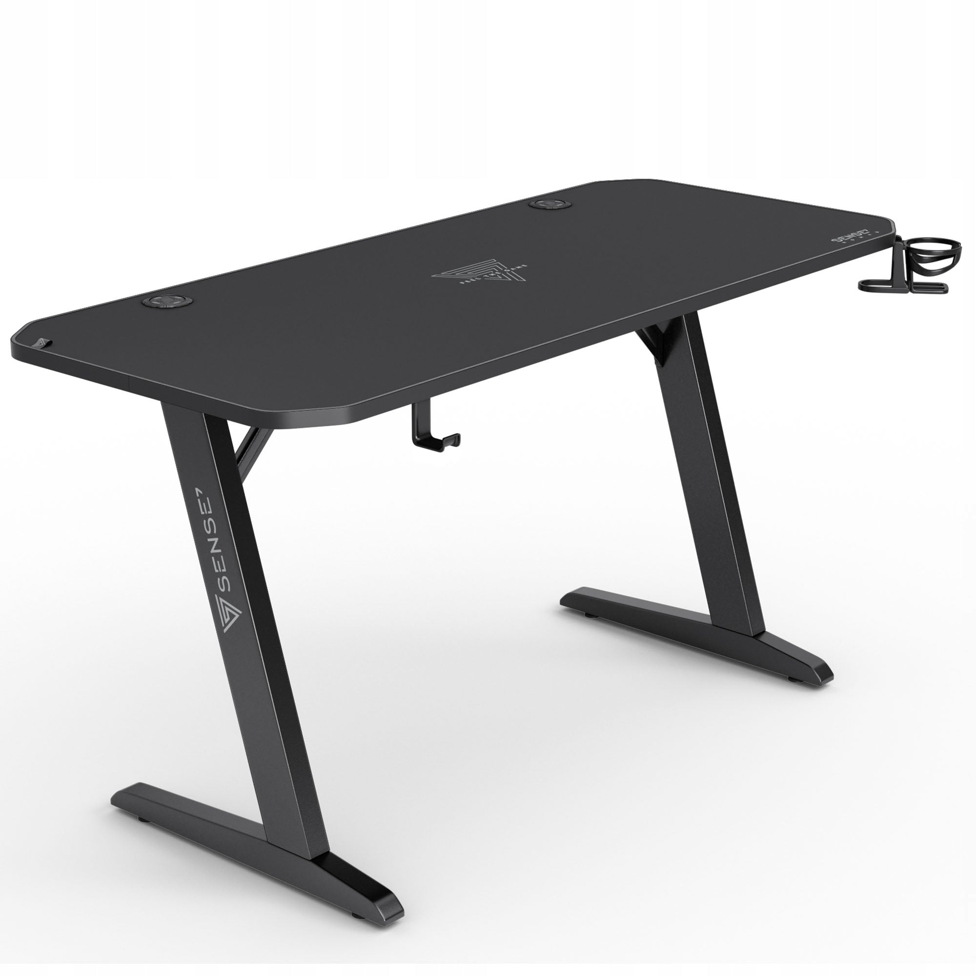 Large Computer Desk 140x60cm Metal Legs + Accessories Pad Sense7 Brand Sense7