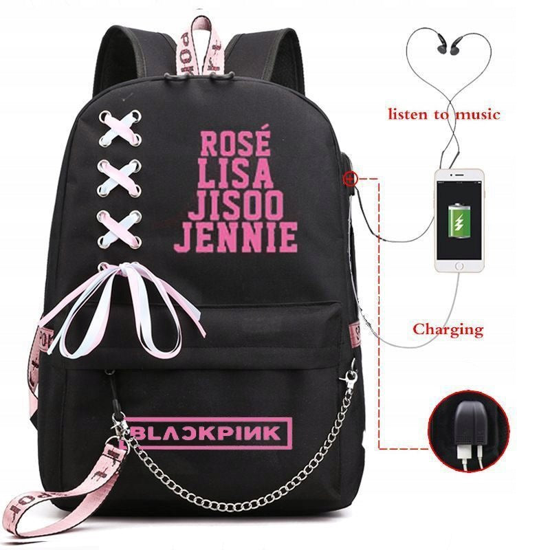 Large Cristiano Blackpink Backpack Waterproof New Design