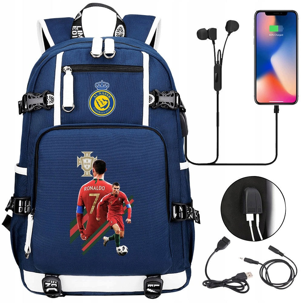 Large Cristiano Ronaldo Backpack Waterproof New Design Brand no brand