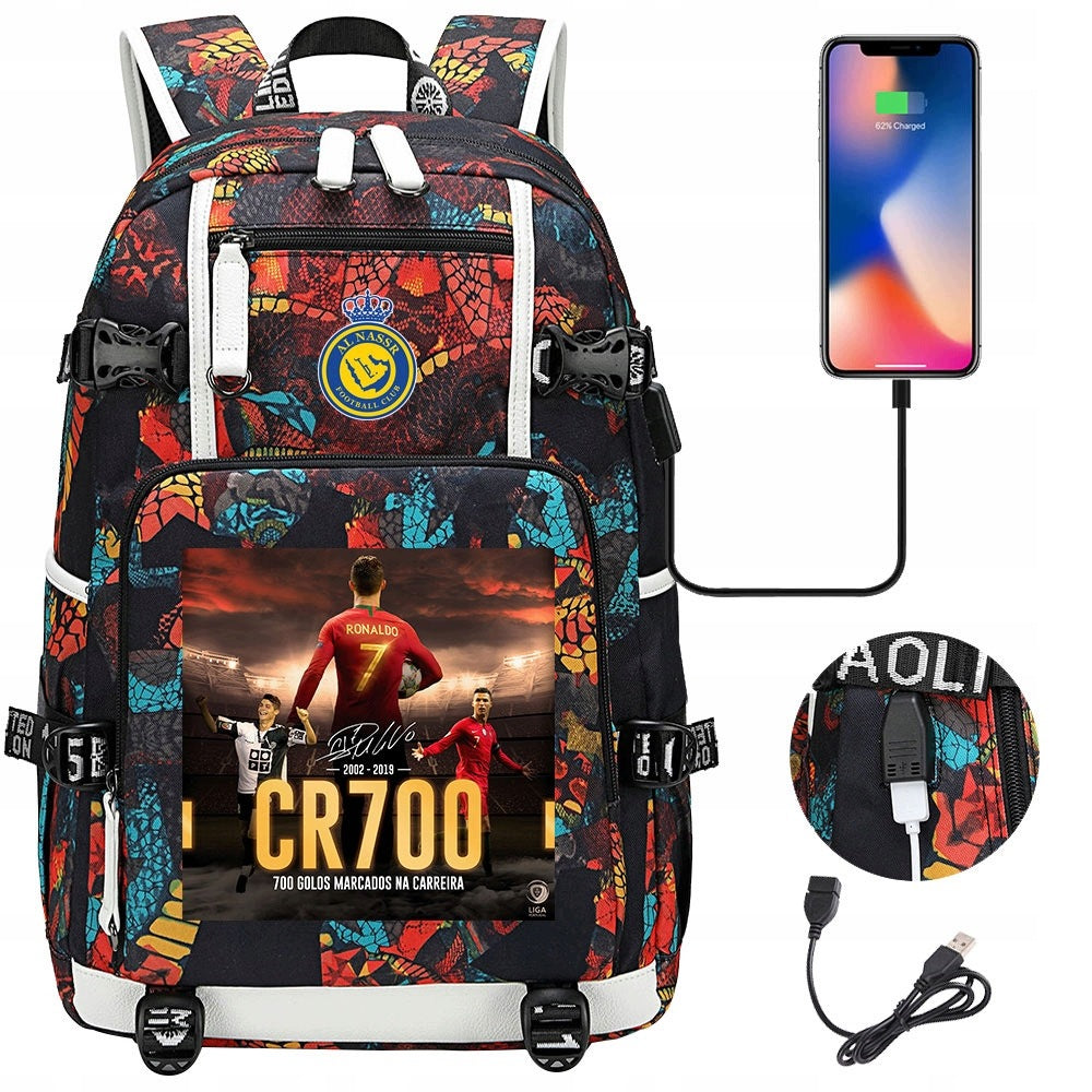 Large Cristiano Ronaldo Backpack Waterproof New Design
