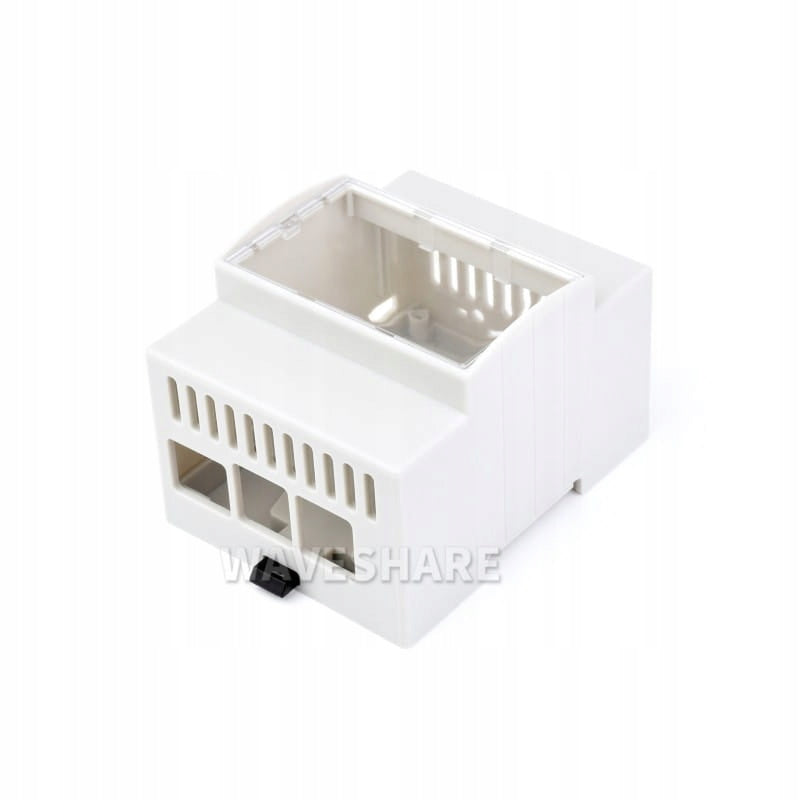 Large DIN housing for Raspberry Pi 5 ABS with space for additional modules