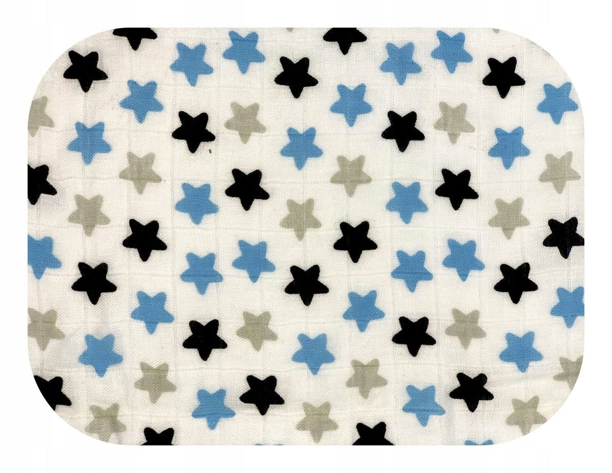 Large Diaper bamboo swaddle Ega Stars 60x60 cm Brand EGA