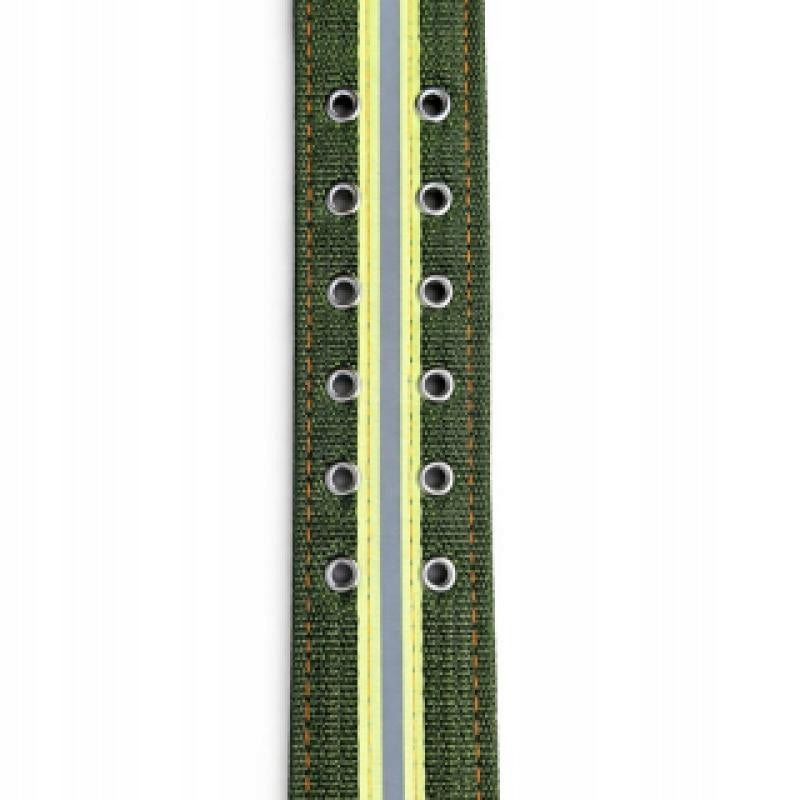 Large Dog Collar 5 cm Khaki Color with Reflective Stripe Durable Packaging status original