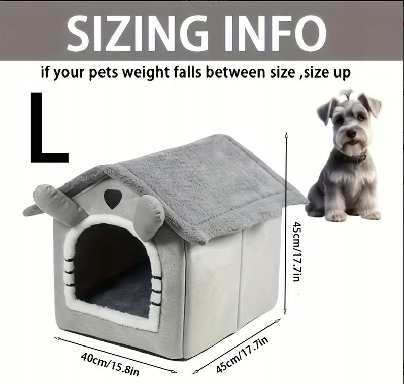 Large Dog and Cat Bed House Booth Plush Pillow for Dog Cats