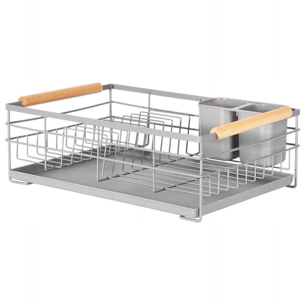 Large Dryer Standing Dishes Plates Cutlery Grey Metal XXL Manufacturer code 5904316475499