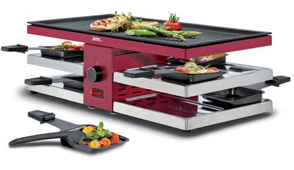 Large Electric Grill with Double Sided Plate Toaster 1300W Spring Raclette8