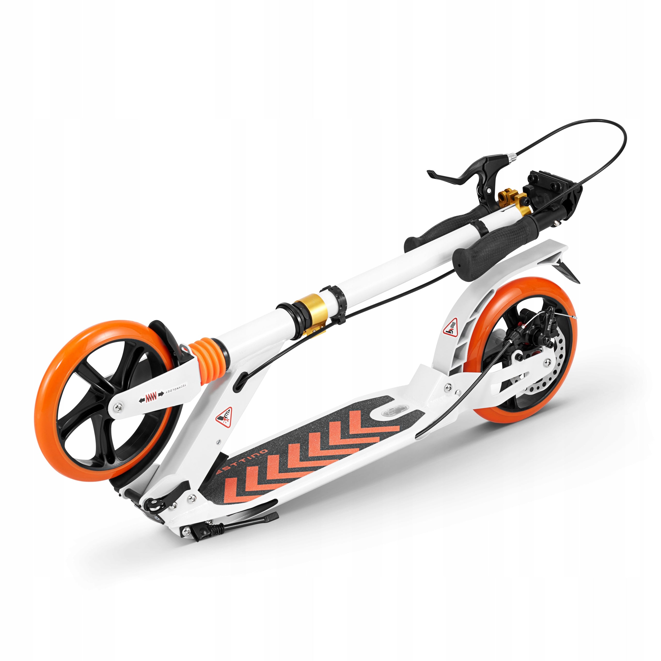 Large Folding City Scooter Sesttino Shiro Disc Brake Shock Absorption Brake yes