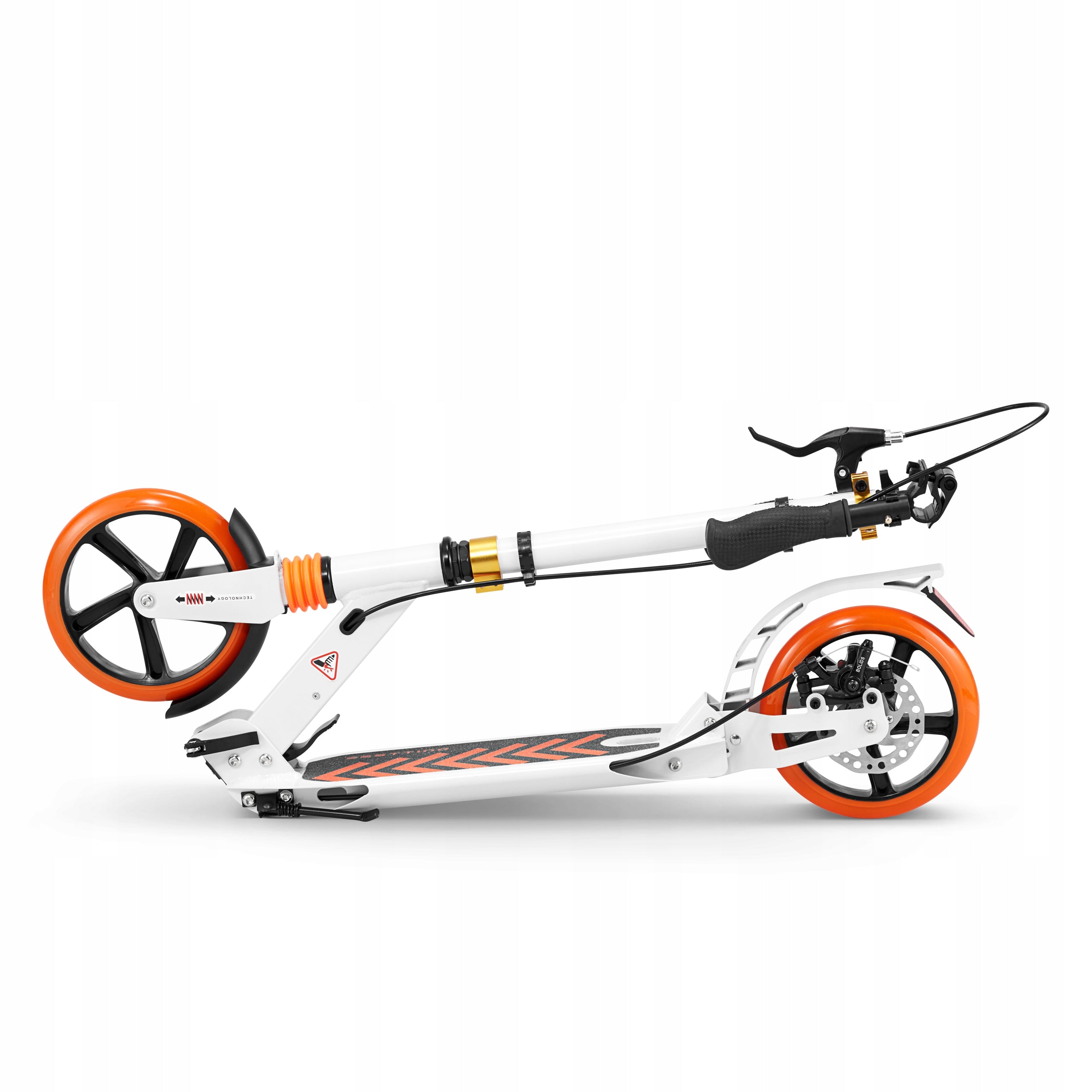 Large Folding City Scooter Sesttino Shiro Disc Brake Shock Absorption Wheels natural rubber