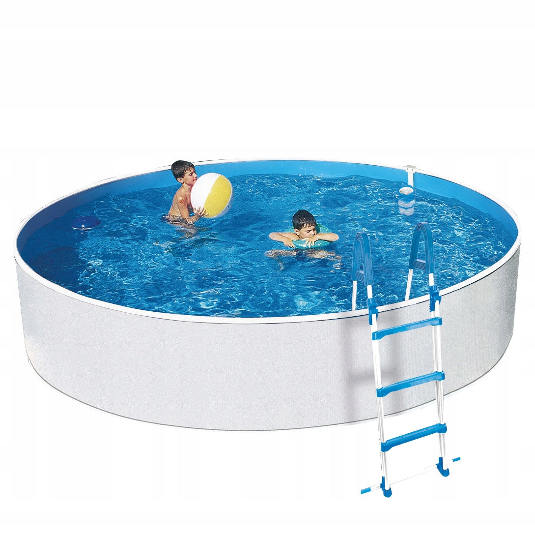 Large Garden Pool Metal Round Steel Wall Digging AZURO 460X90