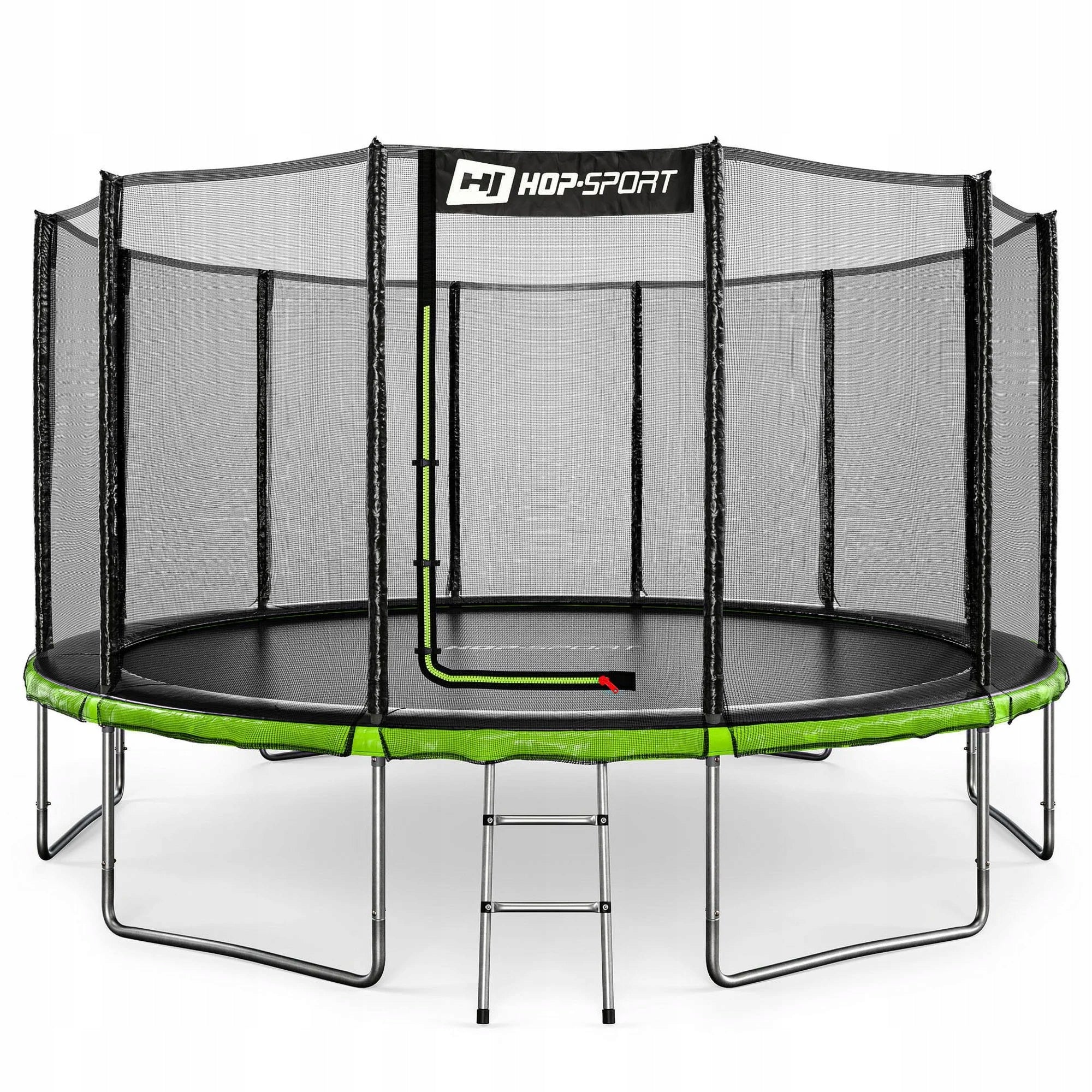 Large Garden Trampoline 14ft 427cm With Mesh Outdoor Ladder For Kids