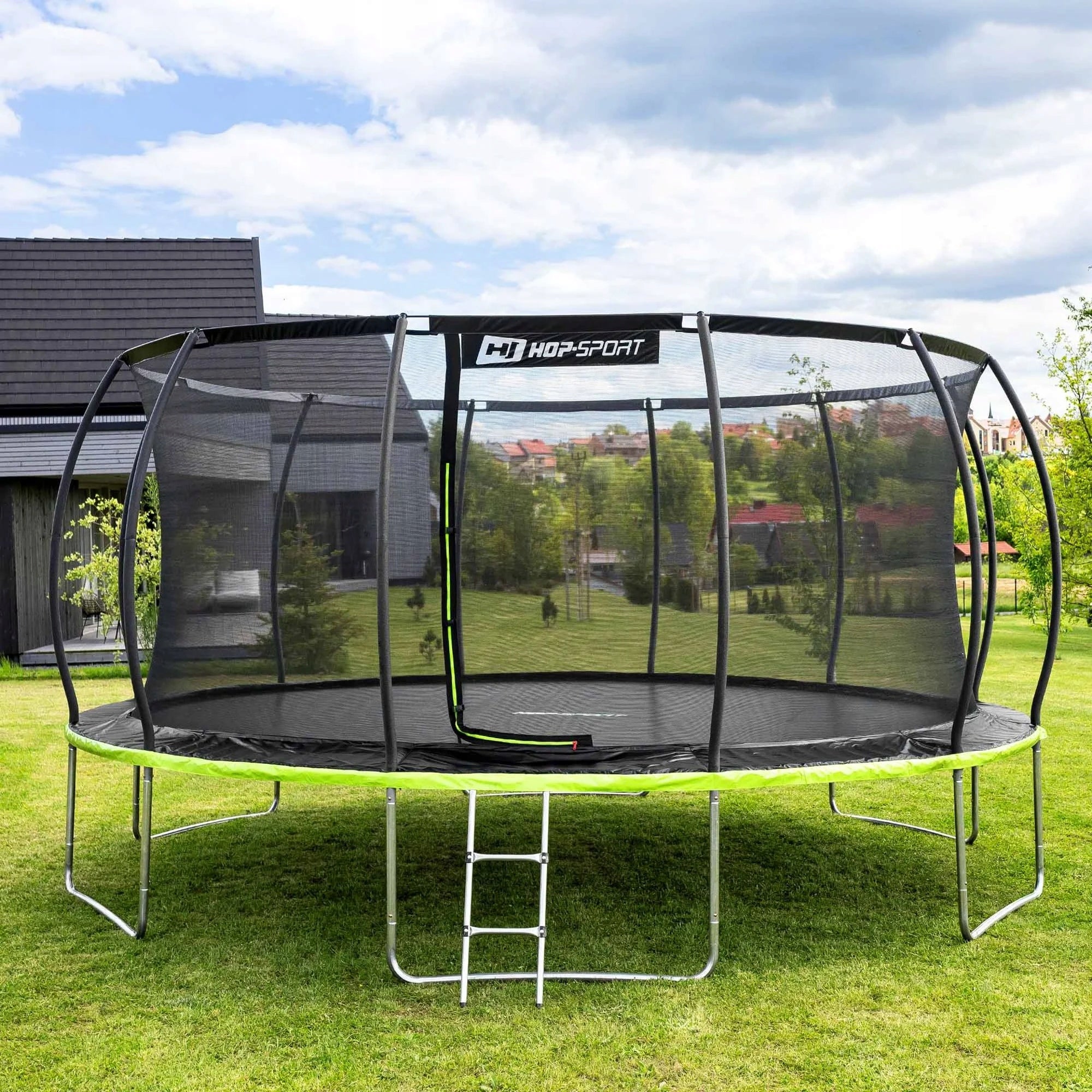 Large Garden Trampoline 16ft Pumpkin Ladder Durable 488cm For Kids Size (ft) 16 (487-500 cm)