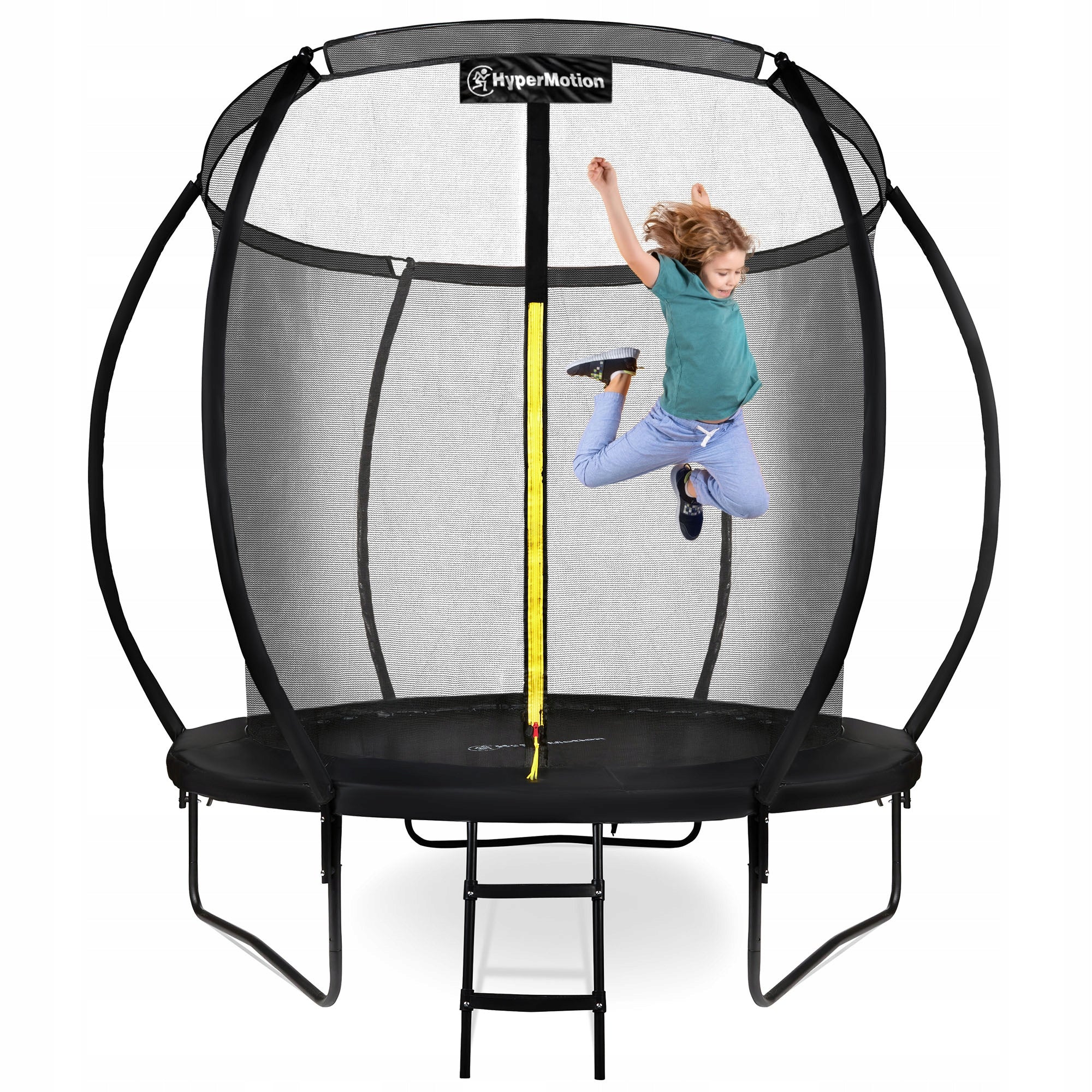 Large Garden Trampoline for Children 244cm Ladder Safety Net