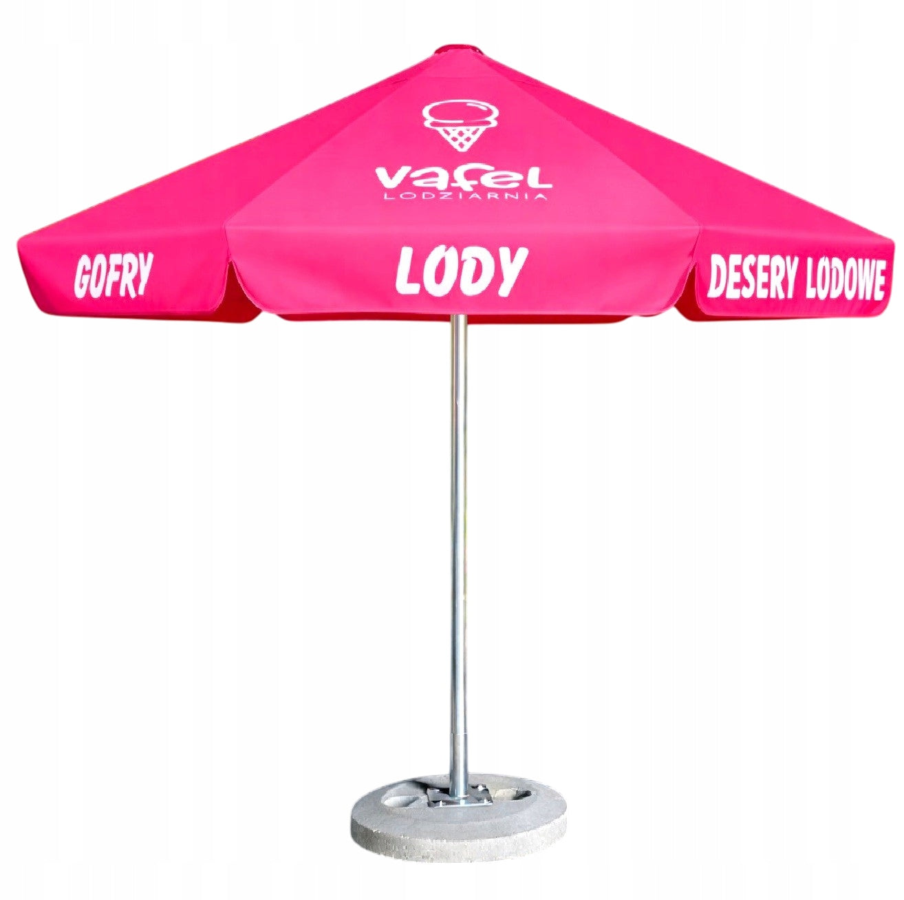 Large Garden Umbrella 4m Advertising Gastronomic with LOGO Ice Cream Shop