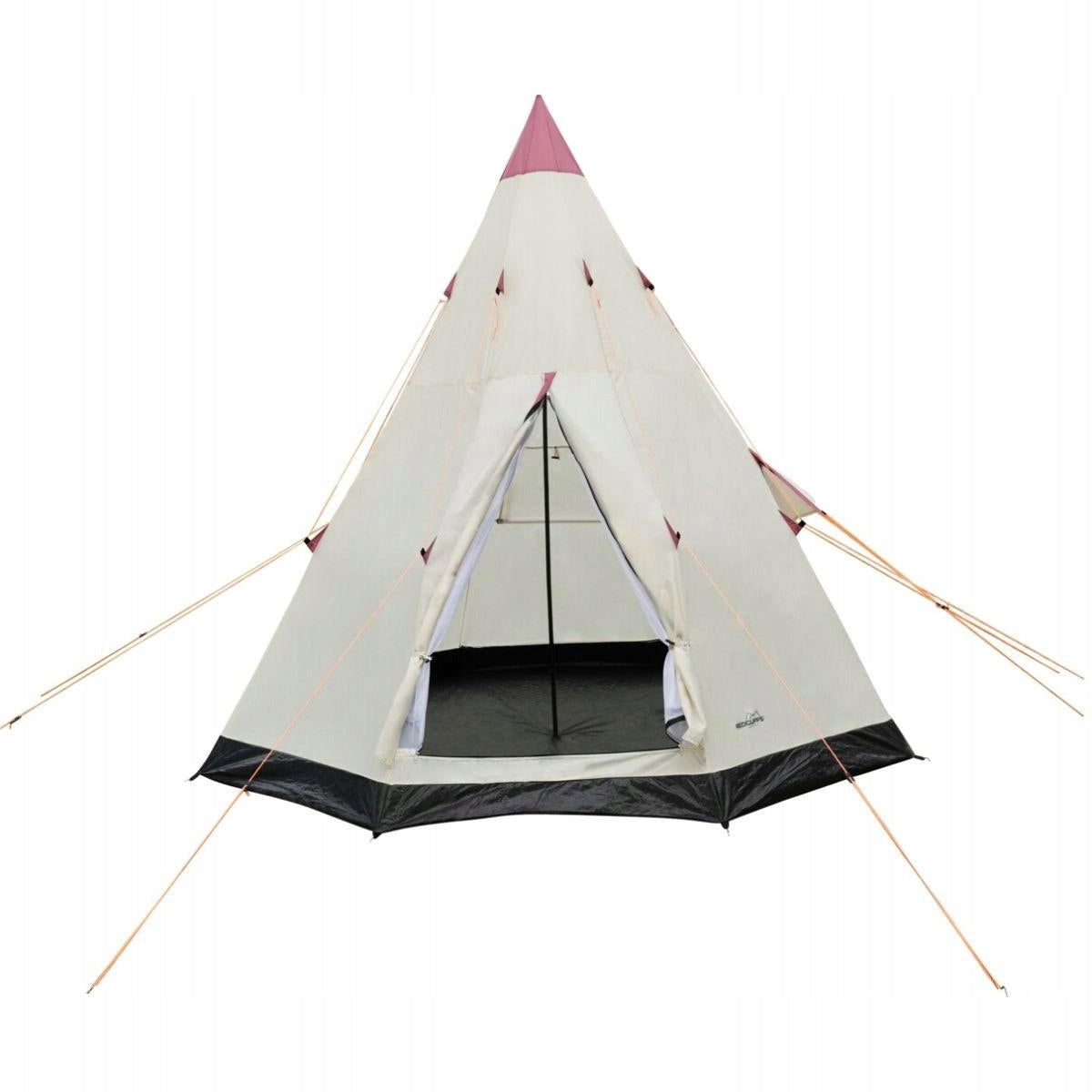 Large Indian Tent TIPI WIGWAM 2-3 person 240x240cm Cover REDCLIFFS