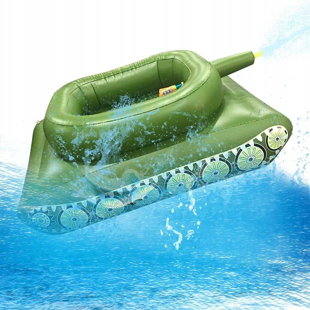 Large Inflatable Tank For Kids With Water Cannon Product weight with unit packaging 1 kg