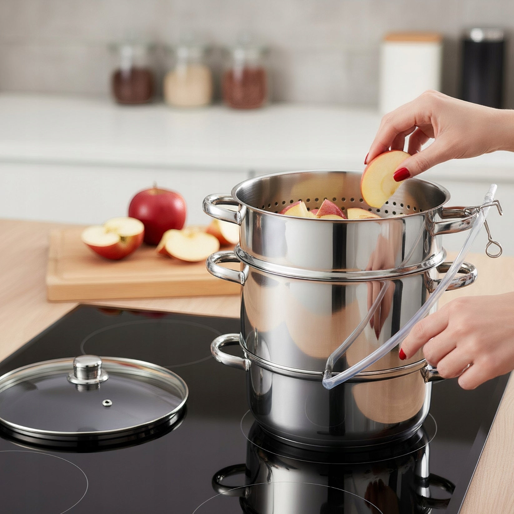 Large Juicer 8 Lit Klausberg Steam Juice Pot Induction Gas 26cm Packaging status original