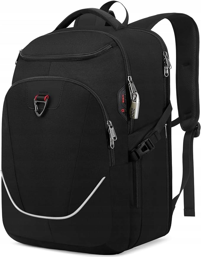 Large Laptop Backpack 17,3 School Luggage USB Waterproof + Combination Lock