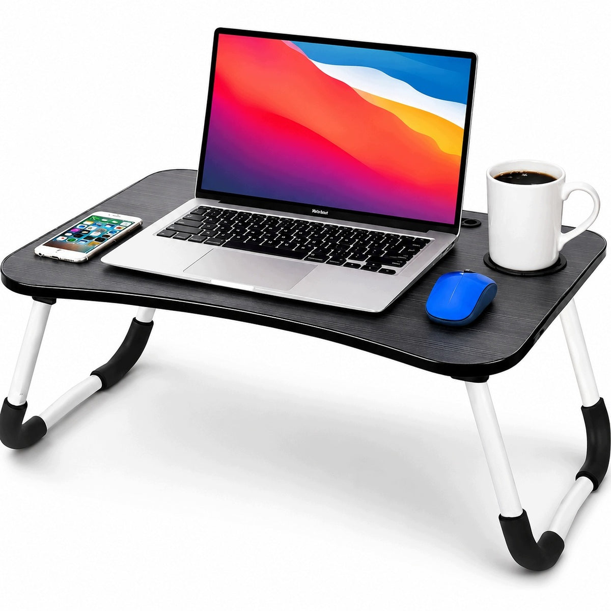 Large Laptop Folding Table 40x60cm Breakfast Bed Stand Tray