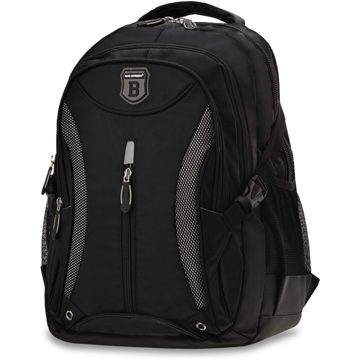 Large Laptop Travel School Backpack Black For Work Sturdy Spacious Packaging status original