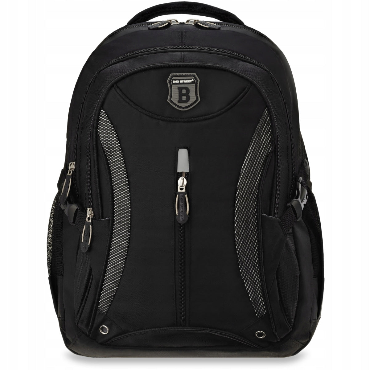 Large Laptop Travel School Backpack Black For Work Sturdy Spacious