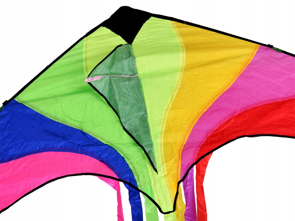Large Lightweight KITE with colorful ribbons 190x100cm ZA5571 Kid's age 3＋ years