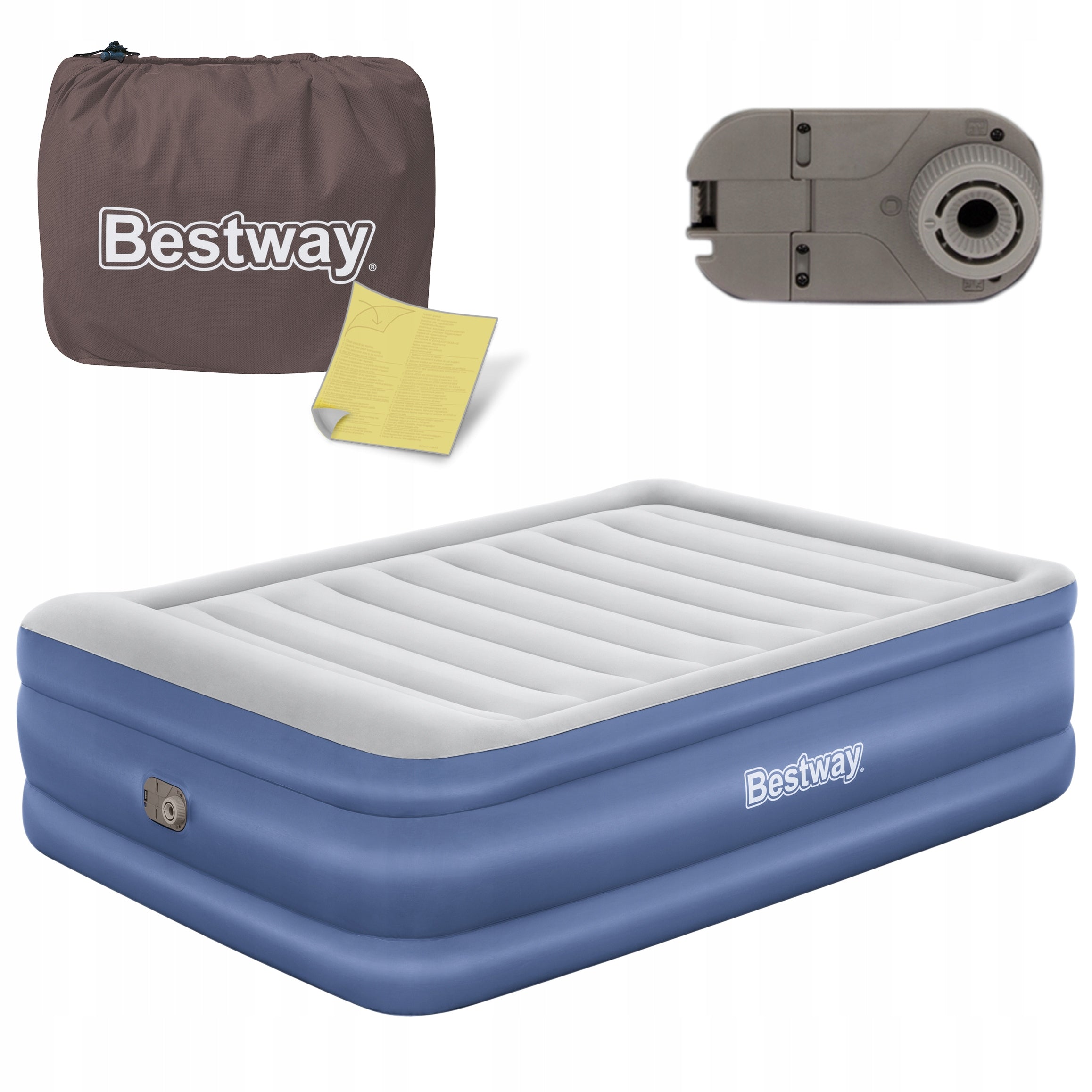 Large Mattress Inflatable Velour Sleeping Bed with Pump Bestway MODEL 2026