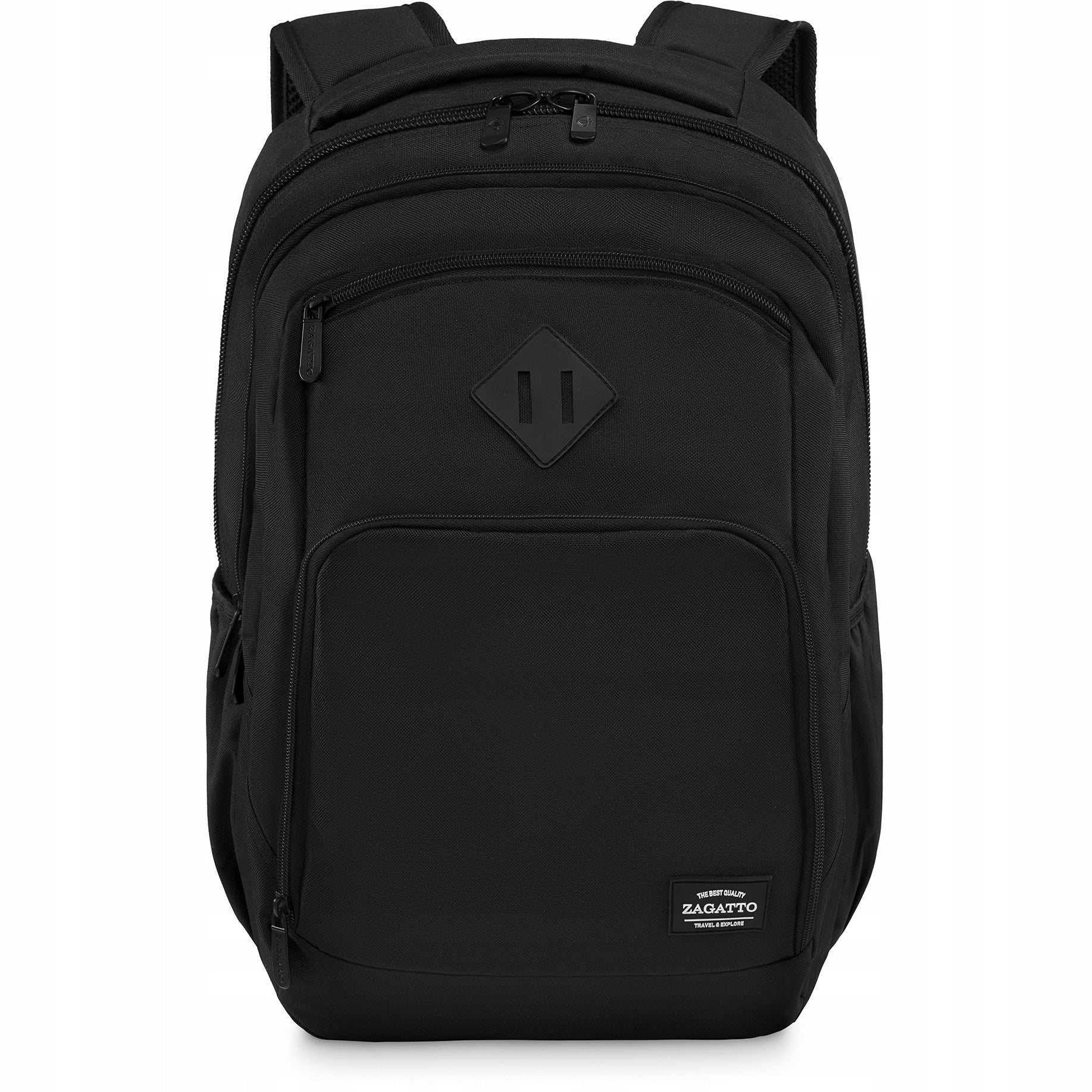 Large Men's Black Sports School Backpack with Laptop Space 17" ZAGATTO Brand Zagatto