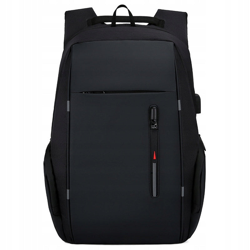 Large Men's Laptop Backpack BLACK for Work School USB Youth Packaging status original