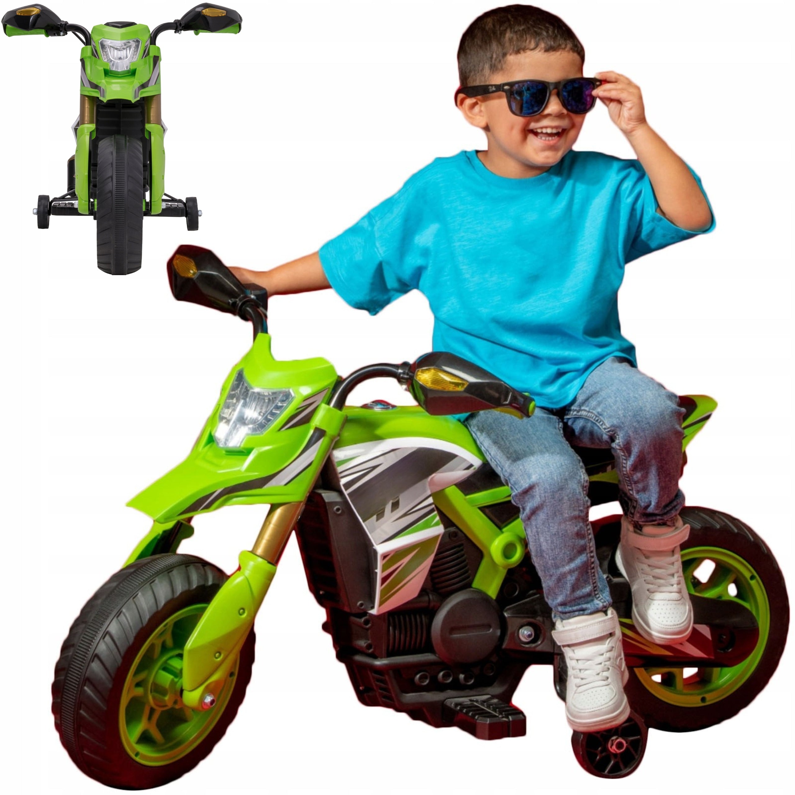 Large Motor for Rechargeable Tricycle Led Lights Safe for Kids 6V