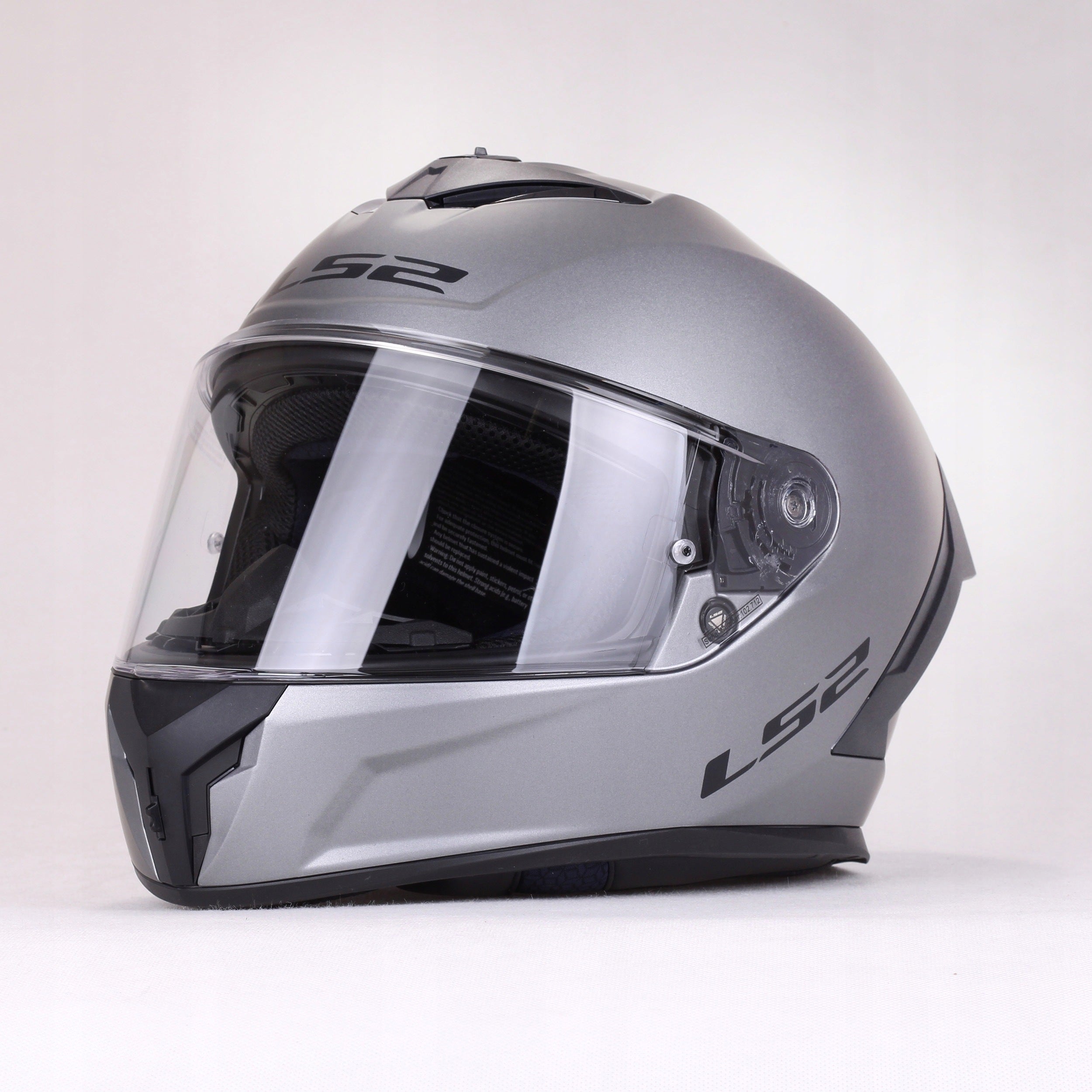 Large Motorcycle Integral Helmet LS2 Rapid III FF820 Titanium Mat For Motorcycle Manufacturer's catalog number AK1682000078