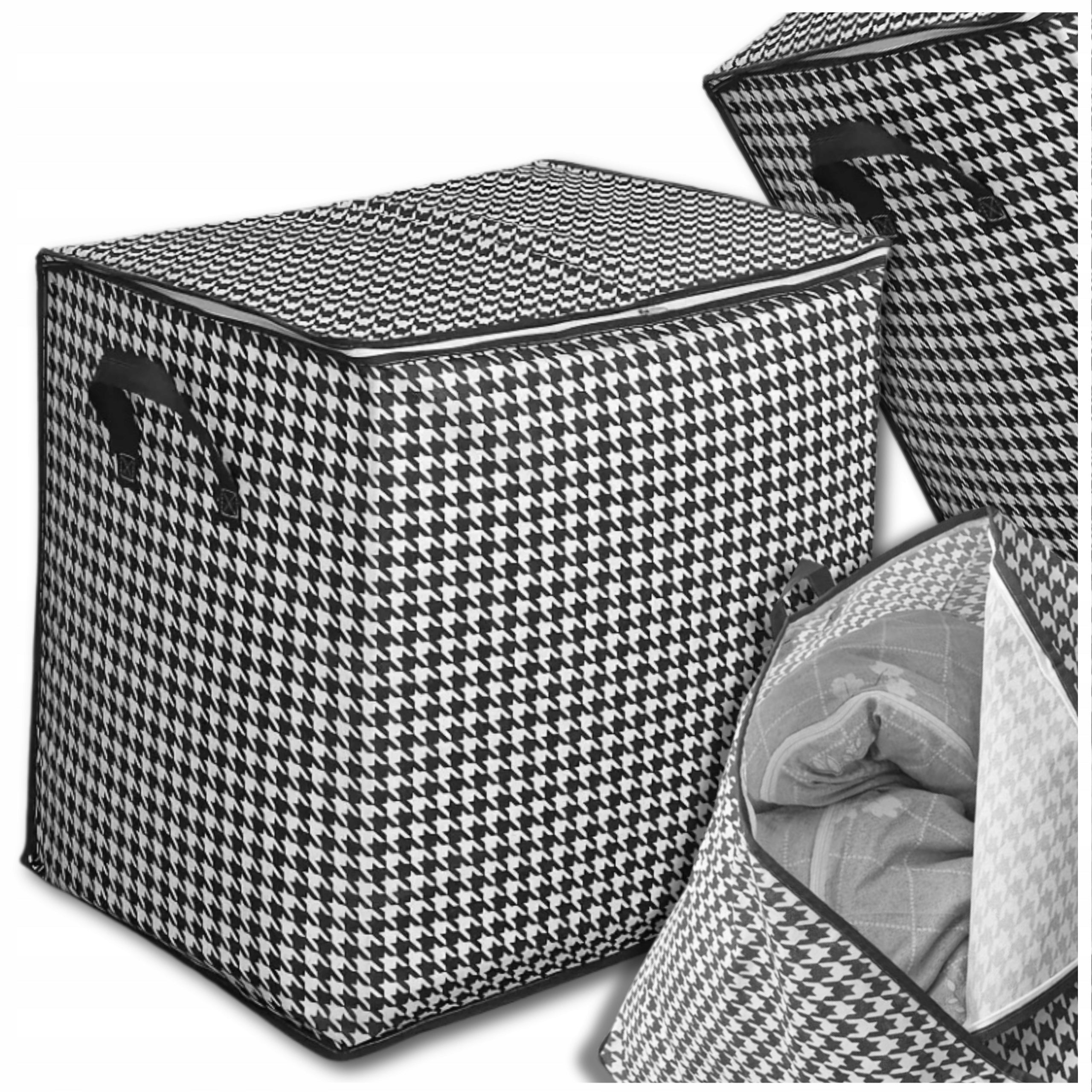 Large Organizer Cabinet Bag Clothes Cover Bedding Grey Packaging status original