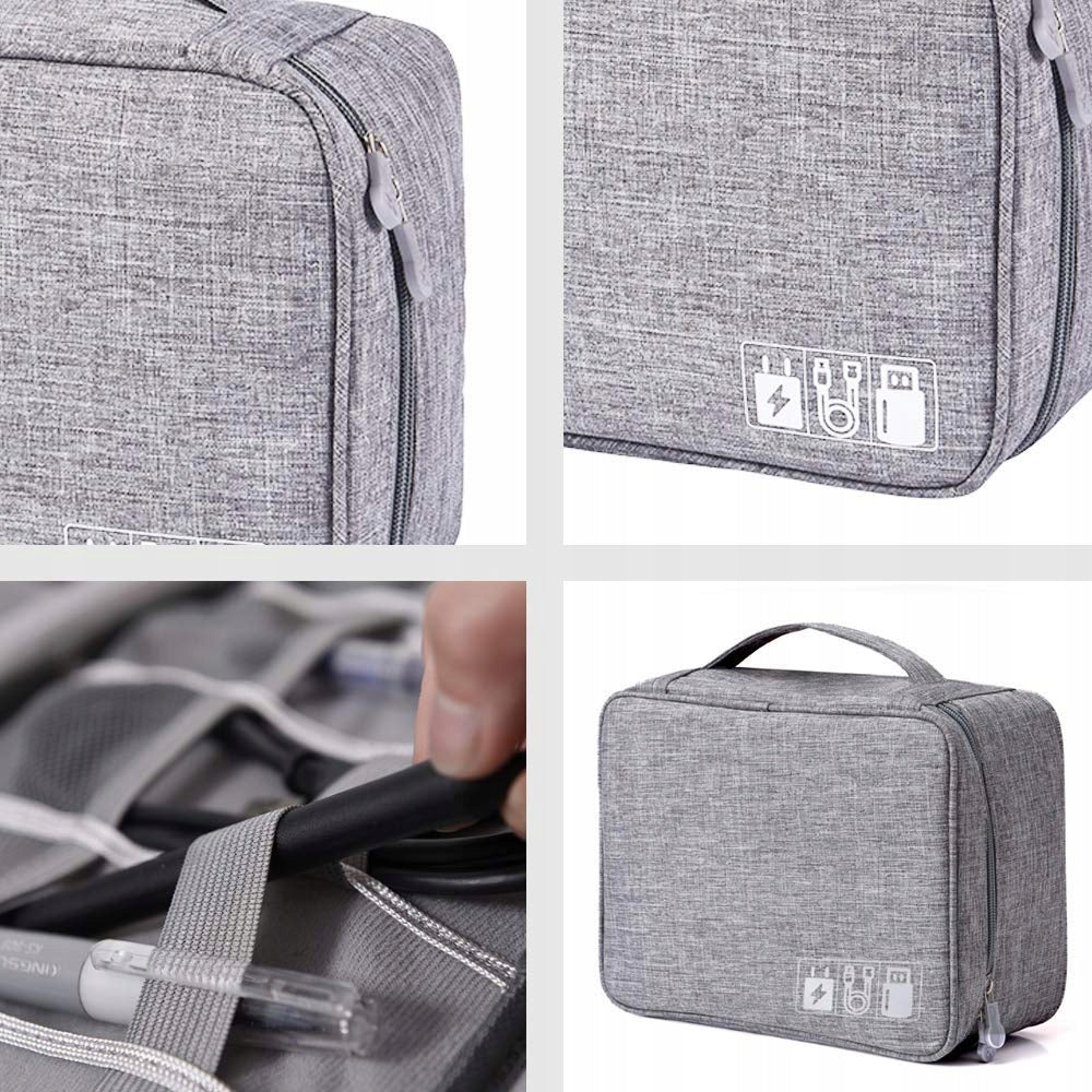 Large Organizer Pouch Cables Pendrive Memory Cards Brand APT